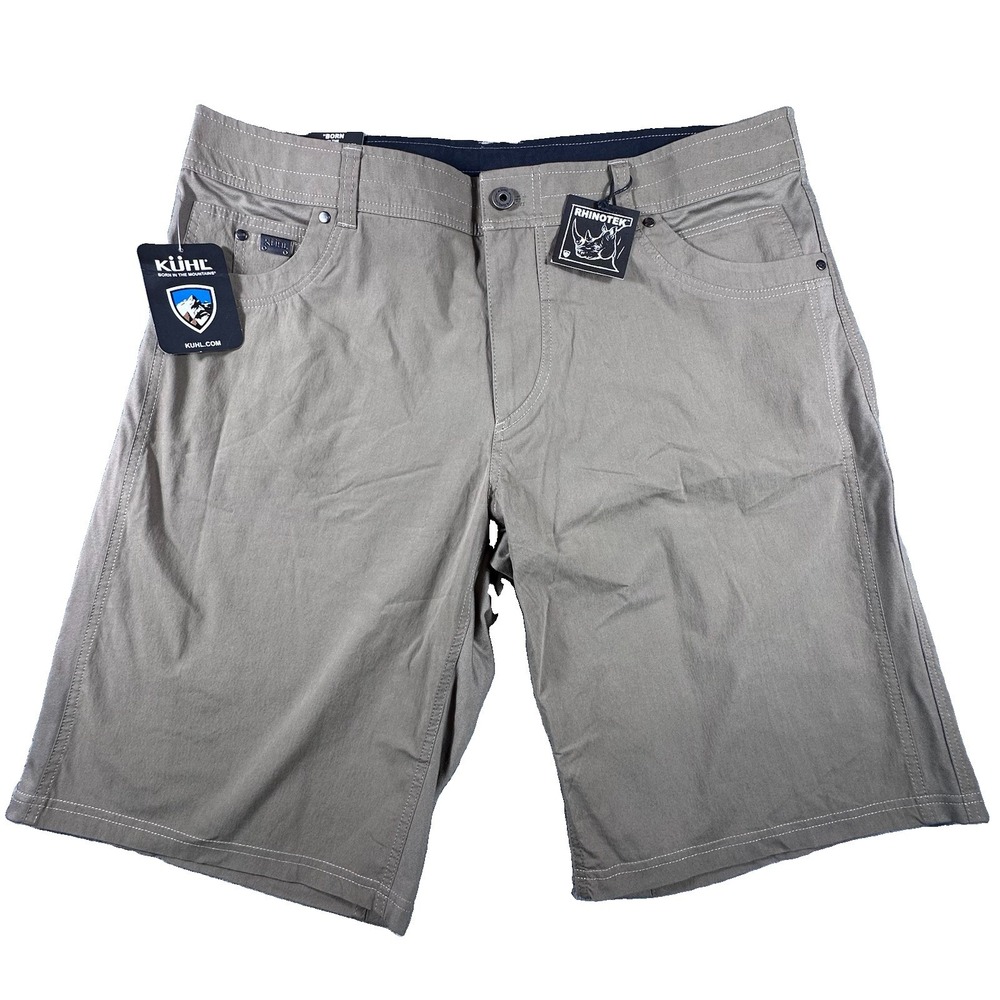 Kuhl Radikl Shorts Mens 40x12 Walnut Brown Hiking Camping Outdoor Gorpcore New